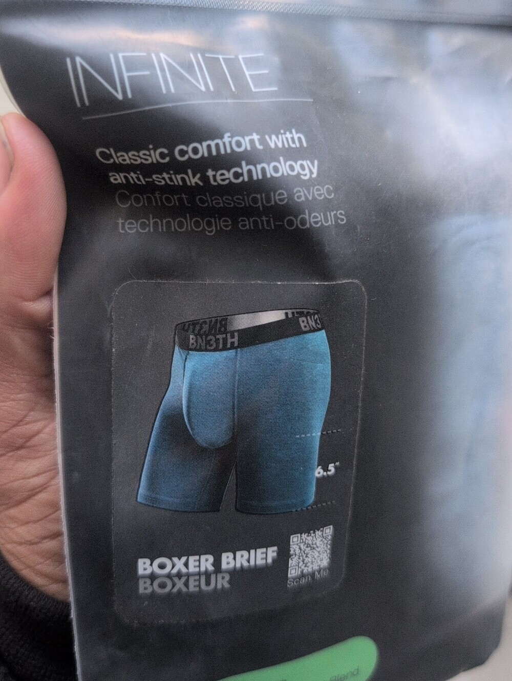 BN3TH Infinite Men’s Boxer Briefs 6.5" -Deep Water  Blue Size Small NWT